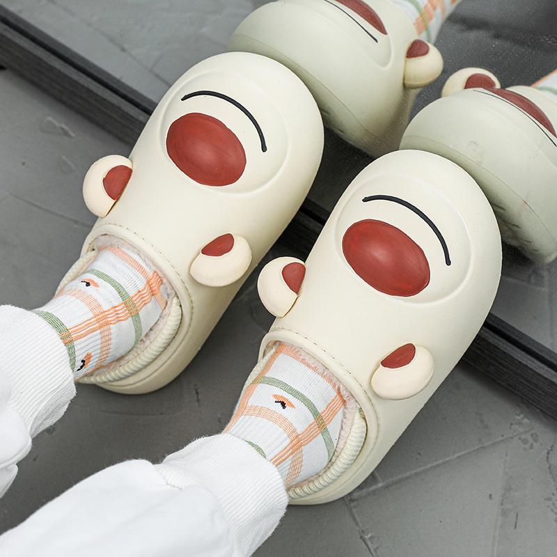 Детские модные тапочки из хлопка на толстой подошве больших размеров — фото 8