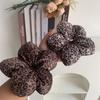 Flower Shape Lace Flower Scrunchies Sponge Exaggerated Hair Rope  Ladies