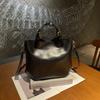 New Large Capacity Head Layer Leather Women's Bag Water Bucket Bag