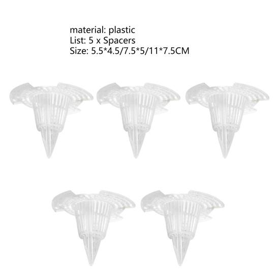 5Pcs Plant Bottom Grid Breathable Conical Design Plastic Protect Soil Loss Bonsai Mat Garden Supplies