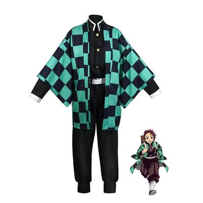 Ysir Kamado Tanjirou Cosplay Costume Halloween Anime Cosplay Cartoon Kimetsu No Yaiba Costume for Kids for Adult Gifts