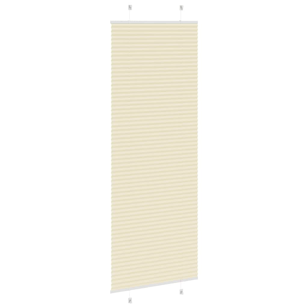 Cream Pleated Blind 80X200 Cm Fabric Width 79.4 Cm