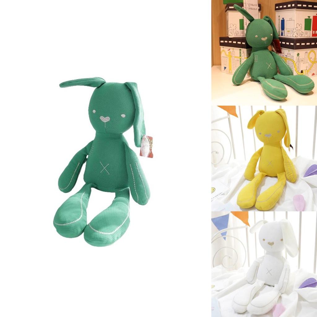 Adorable Cartoon Pacifier Bunny Plush Toy For Newborns Cute And Cuddly Soft Short Plush Available In Blue Pink White Yellow And Green 50cm/19.68in
