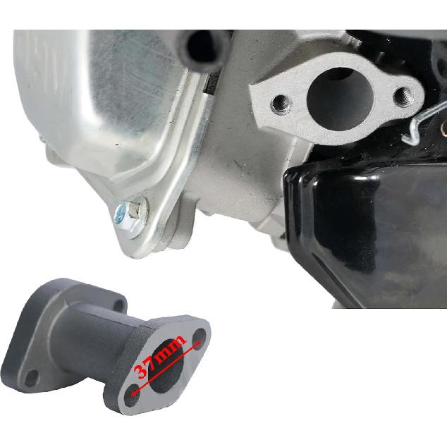 JMCHstore Aluminum Racing Performance Intake Pipe Inlet Manifold for Coleman CT100U CC100X 98cc for FRP GMB100 Mini Bike, for Predator 79cc 154F 3Hp