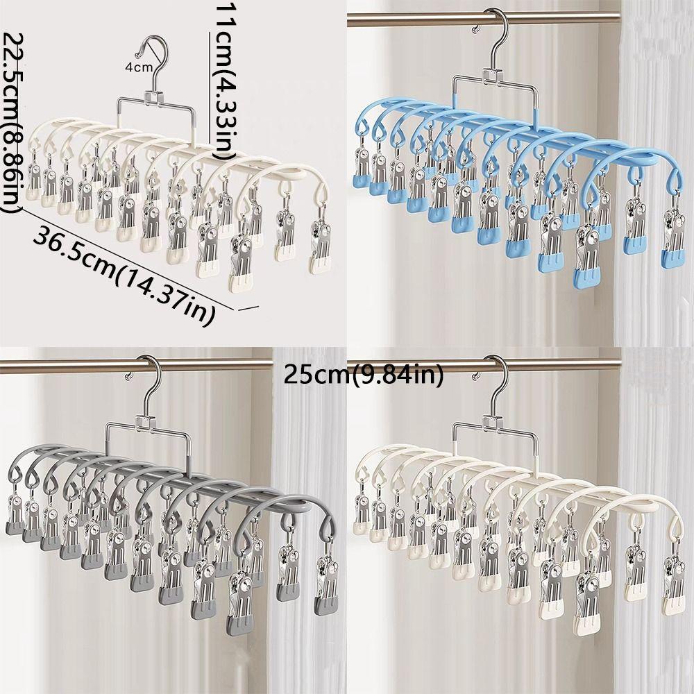 Rustproof Clothes Drying Hanger Stainless Steel Underwear Socks Holder  Outdoor Drying