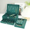 Large Velvet Jewelry Box, Three-Layer with Lock, Model LG7240