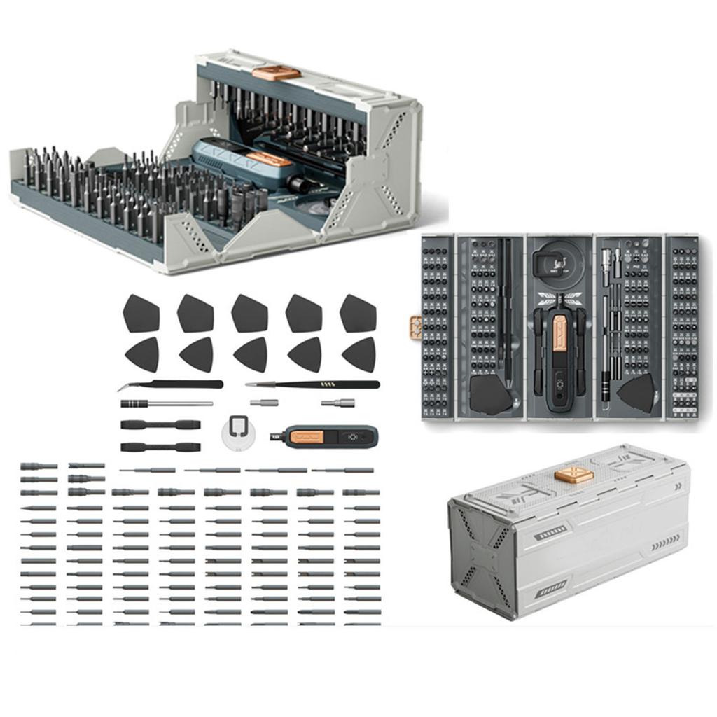 Manual Screwdriver Set 180 in 1 Multifunctional Fine Magnetic Repair Tool Kit for Laptop