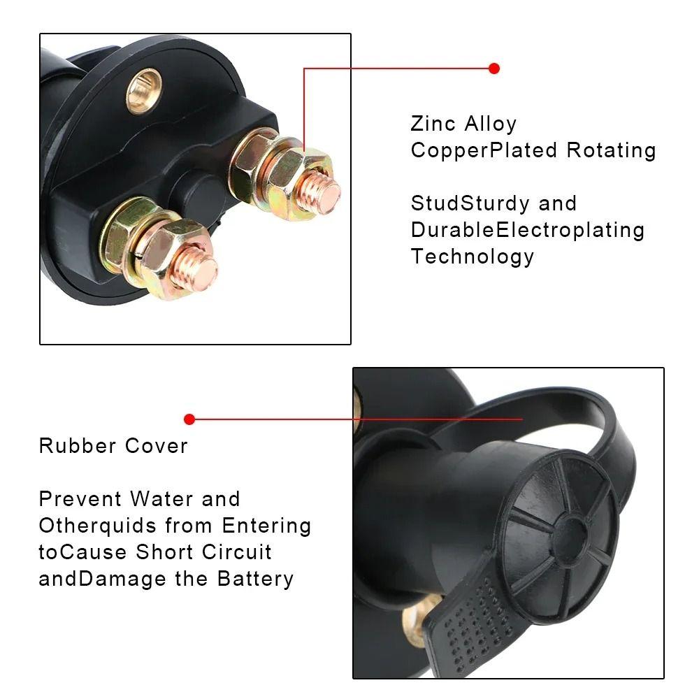Quick Cut-off Battery Disconnect Switch Car Battery Terminal Link Switch  Truck Boat Marine ATV