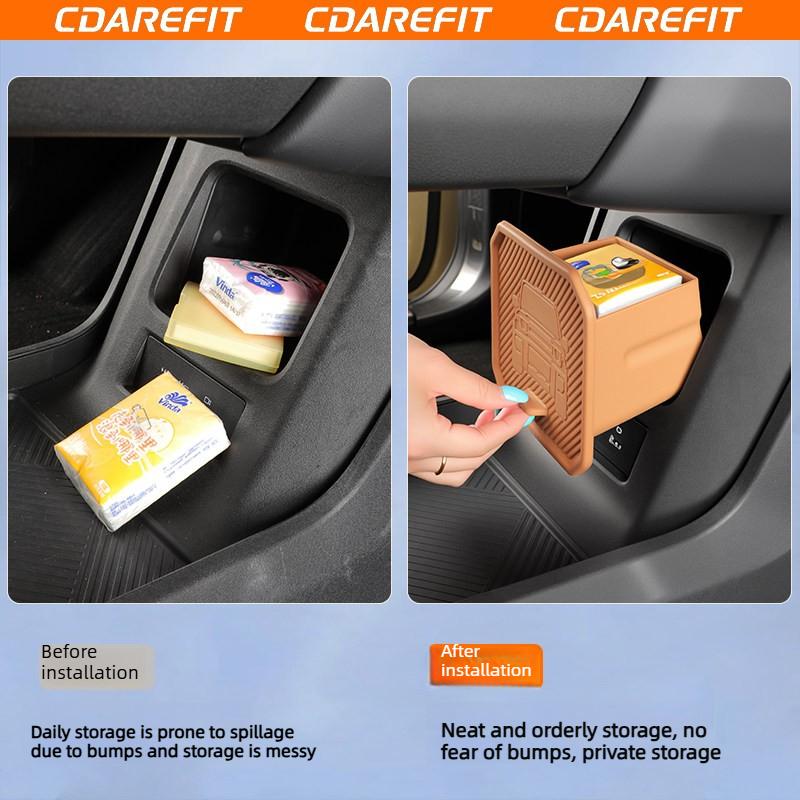 For Chery ICAUR V27 Car Center Console Lower Drawer Storage Box Silicone Privacy Modification Dedicated Interior Storage Box