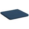 Seat Cushions 4 Pcs Blue 40 X 40 X 3 Cm Fabric