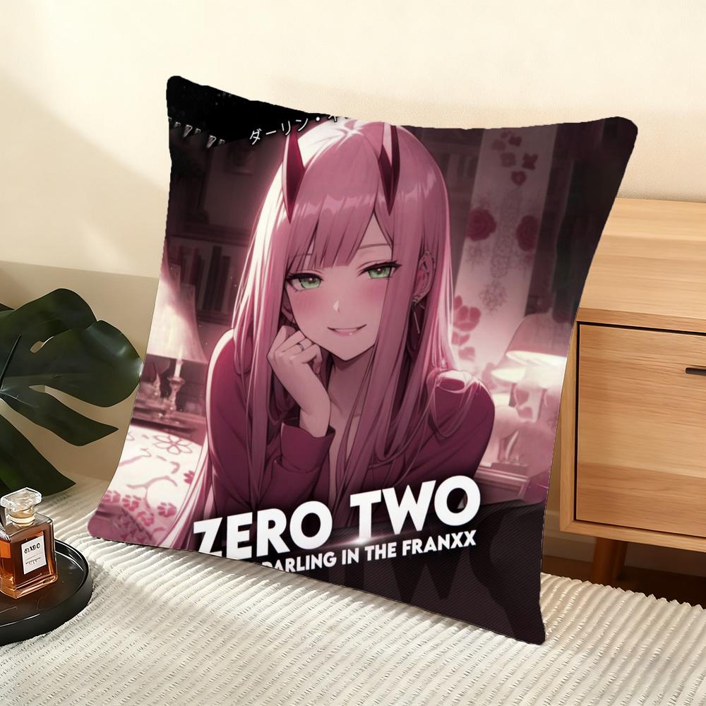 ZZero Two Cushion Cover Soft Short Plush Pillow Cover Smooth Cozy Texture Aesthetic Cushion Case Home Decor