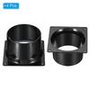 PATIKIL 100mm Duct Connection Flange, 4-Piece Set, Dryer Vent Wall Plate, Square-Round Straight Duct Plate for Heating, Cooling, and Ventilation Fans,