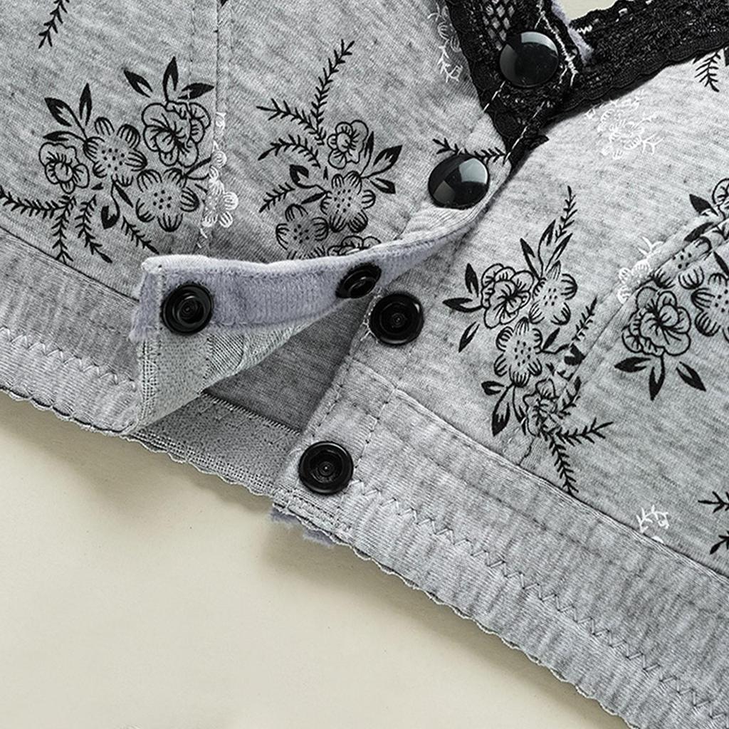 Underwear Women's Sleep Gathering Front Buckle Without Steel Ring Vest Bra