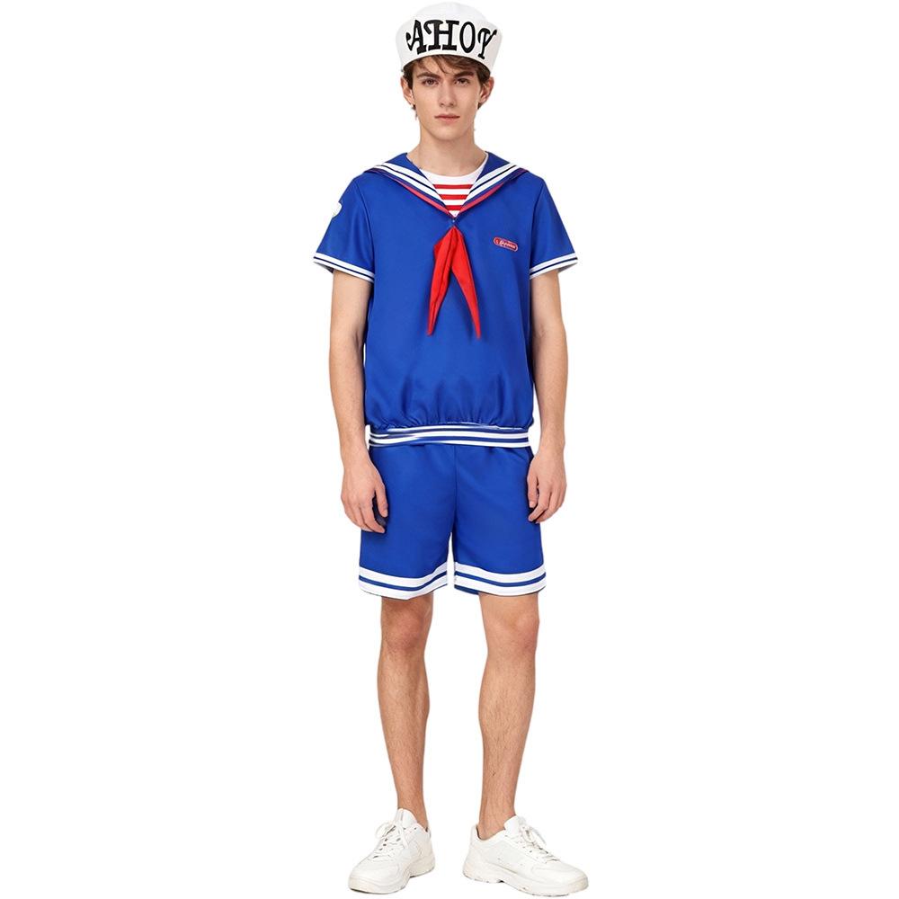 Boy Girl Robin Steve Harrington Cosplay Costume Shirt Pants Hat Vest Set Halloween Carnival Party Cosplay Costume