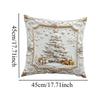 Pillow Covers 18x18 Inch Embossed Pillowcase Decorations Winter 4 Piece Christmas Couch Pillow Covers For Holiday Farmhouse