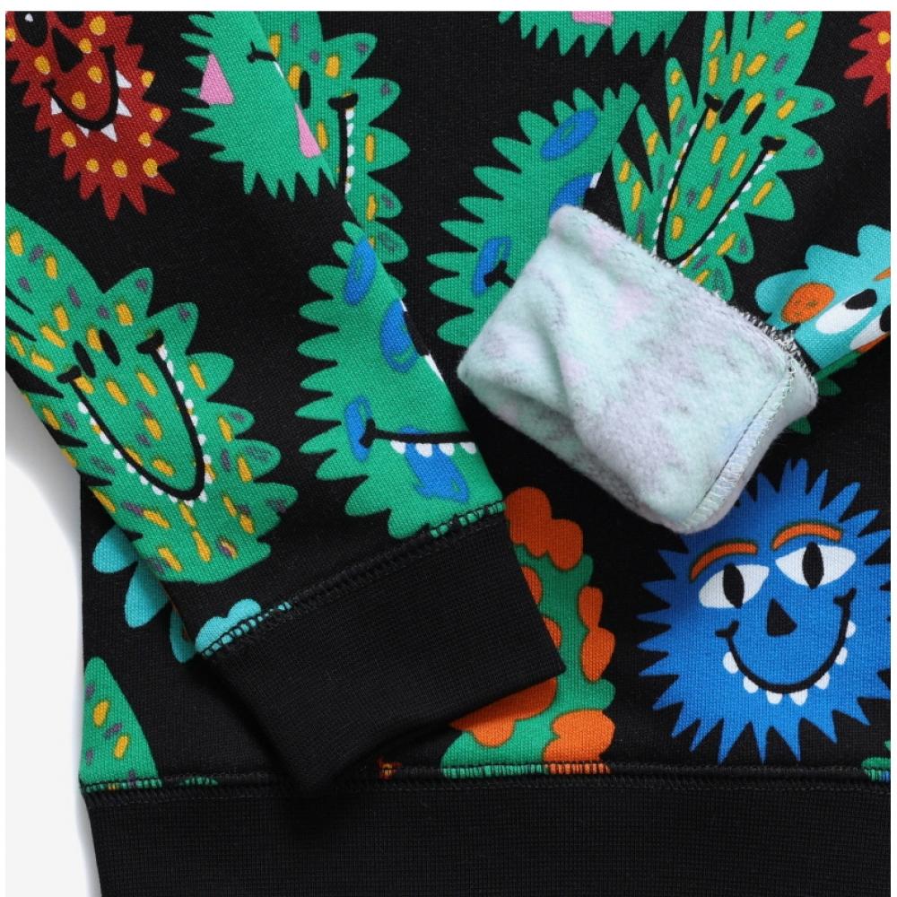 Stella Mccartney Tt4r20 Z1393 930mc Monster Logo Print Kids Sweatshirt