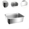 Cat Litter Box Toilet Stainless Steel Open Pan for Small Cats