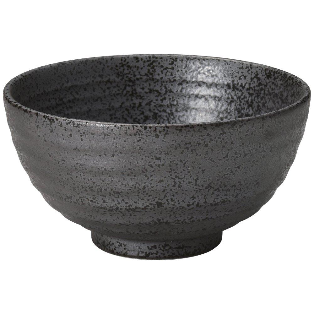 

Yamashita Kogei Rice Bowl Black 12.3×6.5cm Ibushi Black Rokubei Round Bowl Large