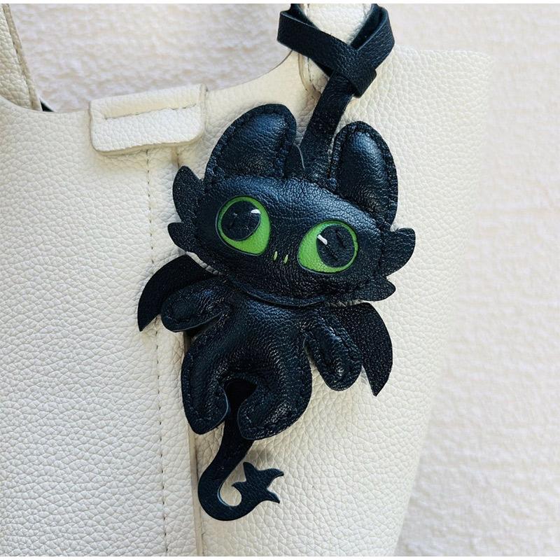 Tiger Bag Pendant Handmade Genuine Leather Keychain Versatile Creative Personality Niche Gift Friends Couple Exquisite Pendant