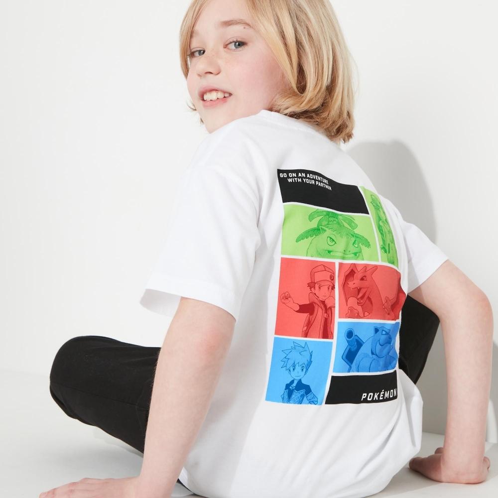 

UNIQLO JAPAN KIDS Футболка с коротким рукавом и рисунком Pokemon Masters EX UT