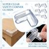 Pegatina Transparente de Silicona para Esquina de Mesa - Tira Anticolisión 10 Piezas