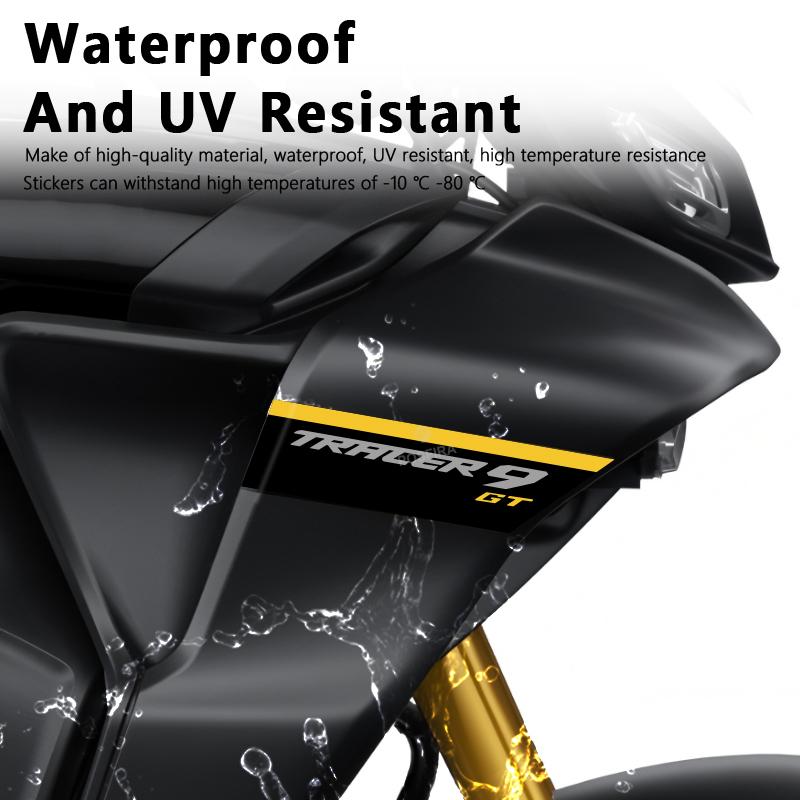 POSFIRA Motorcycle Front Fairing Sticker Vinyl Decals for Yamaha Tracer 9 GT 9GT Tracer9GT 2024 2023 2022 2021 Accessories