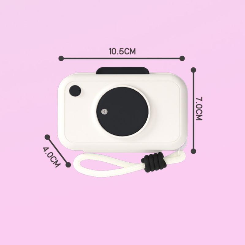 

1Pcs Travel Essential Pill Dividers Portable Dopaamine Camera Medicine Box Organizer Modern Minimalist Style Color Block Pattern A1