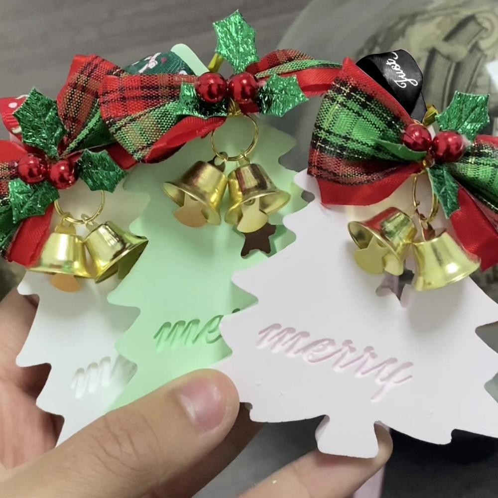 1pcs Christmas Tree Scented Ornaments Household Car Interior Long-Lasting Deodorizing Car Decoration Pendant Diy Gypsum Pendant