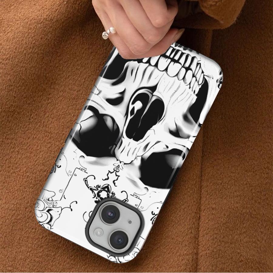 Skull Cool Fashion Soft Cover Capa Phone Case for Apple iPhone 17 Air 11 16 16e 12 14 Plus 15 Pro Max XS XR 13