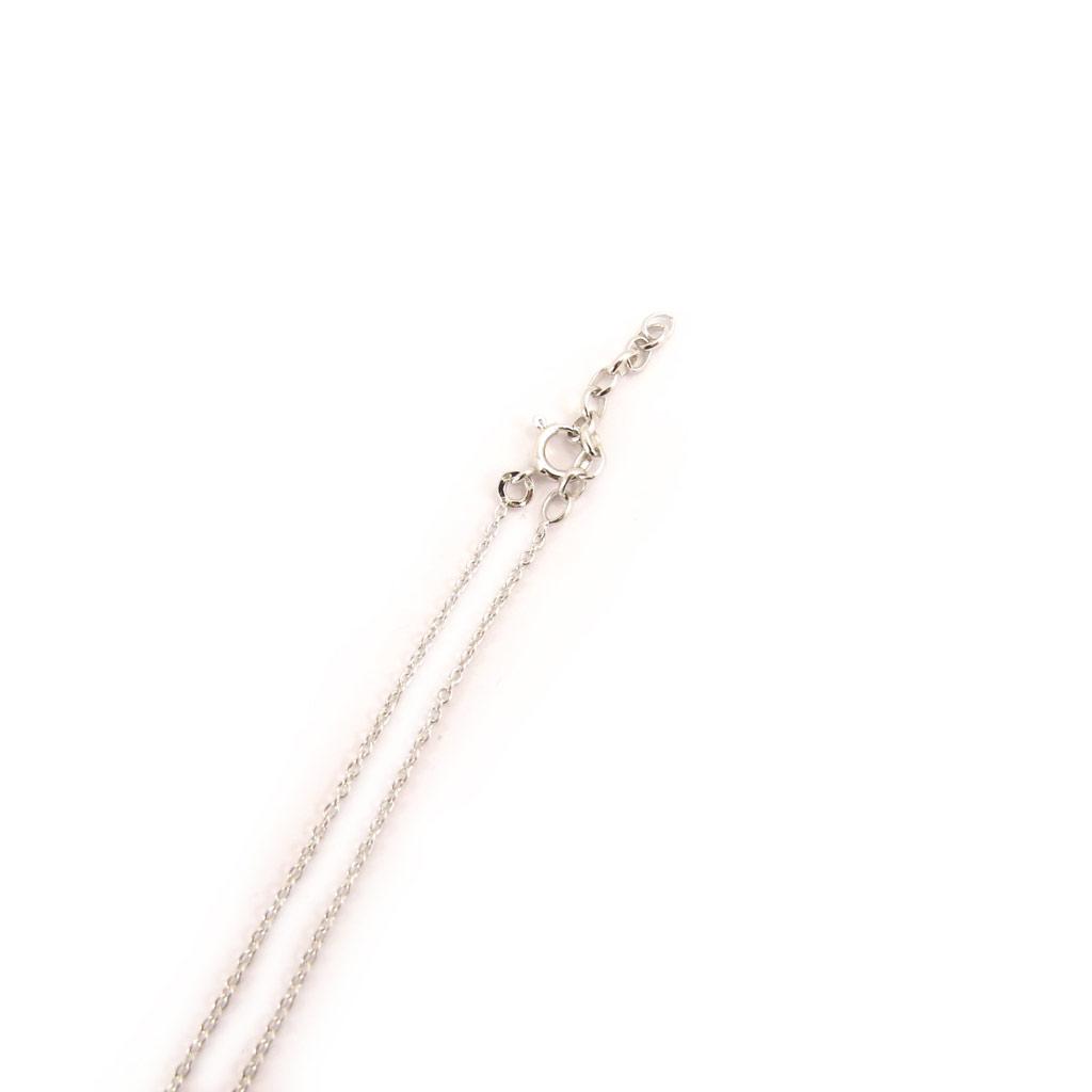 Altesse [L0159] - White Silver 'Key of Mysteries' Necklace