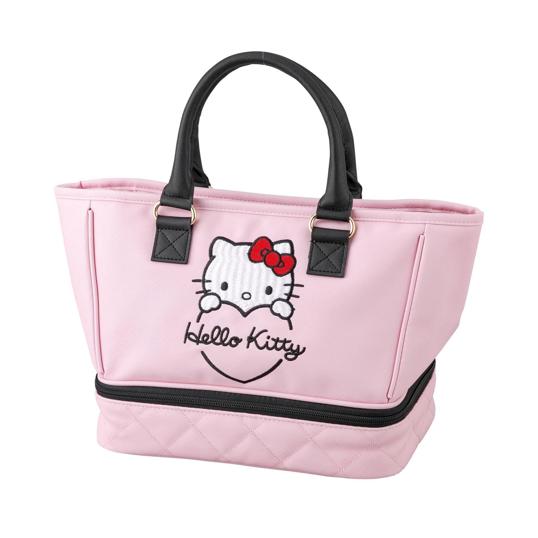 Marushin Tote Sanrio Hello Kitty Big Heart Logo Round Golf Synthetic 3335016000 Bag Bag Bag Insulated Leather 5398₽