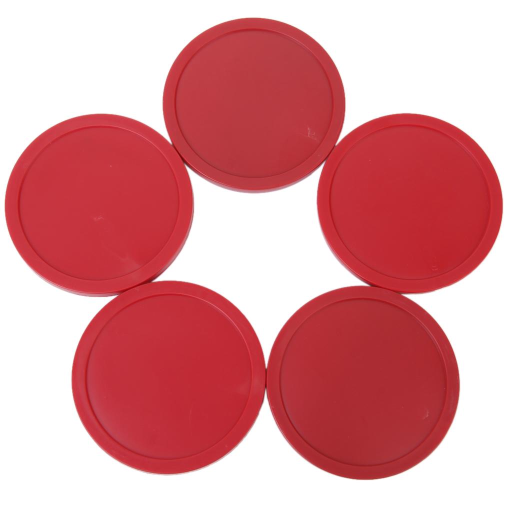 Red Replacement Pucks 3.22" for Game Tables, Equipment, Accessories (4 Pack) - suit Home Arcade