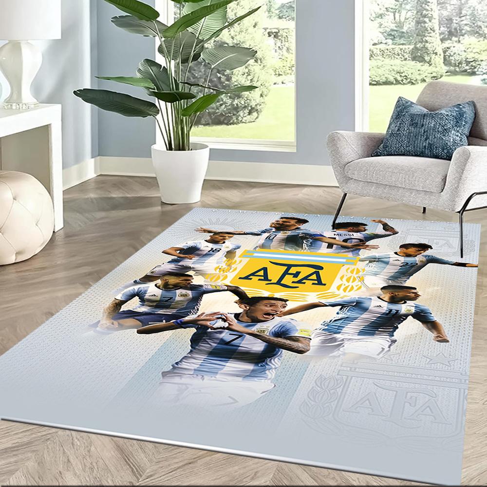 Tappeto Messi 572 Perfetto per Balcone Sala Giochi Decorare stanza Soggiorni Tappeto Antiscivolo Anime Ufficio Decor