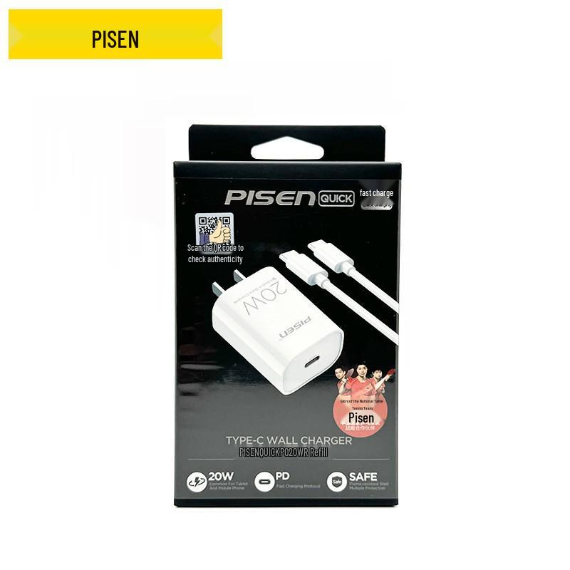 PISEN PD 20W Fast Charger for iPhone 12/13/14 Plus Flash Charge Set
