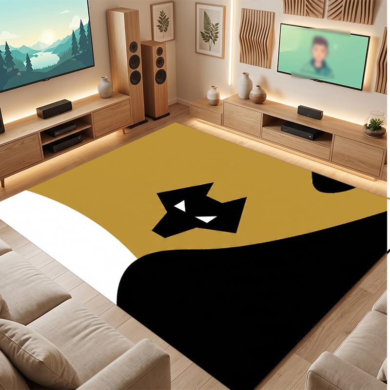 Wolverhampton Wanderers Football Print Crystal Velvet Rug, Comfortable Water Absorbent Non Slip Indoor Floor Carpet
