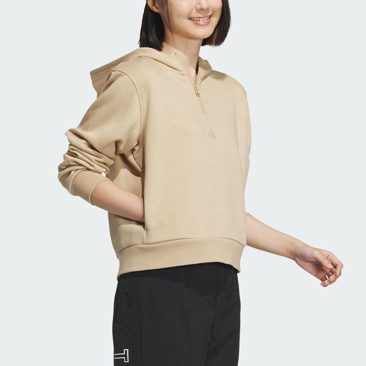 Adidas W Fustl Hoodie3 Sweatshirt Women's Light Khaki IM8982