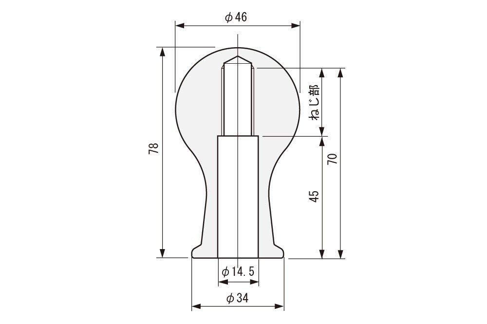MONSTER SPORT Shift Type A M10 X for Knob, (Spherical), White, P1.25, Nissan/Mazda, Etc., 831136-1012M