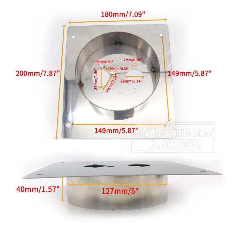 40/60mm Diesel Parking Heater Base Mounting Bracket Floor Plate Stainless Steel Turret Planar Deep 30mm For Eberspacher Webasto 40mm
