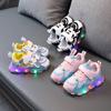 Newest Kids Sneakers Children Baby Girls Boys Stripes Luminous Socks Sport Led Sneakers Shoes Sapato Infantil Light Up Toddler Boy