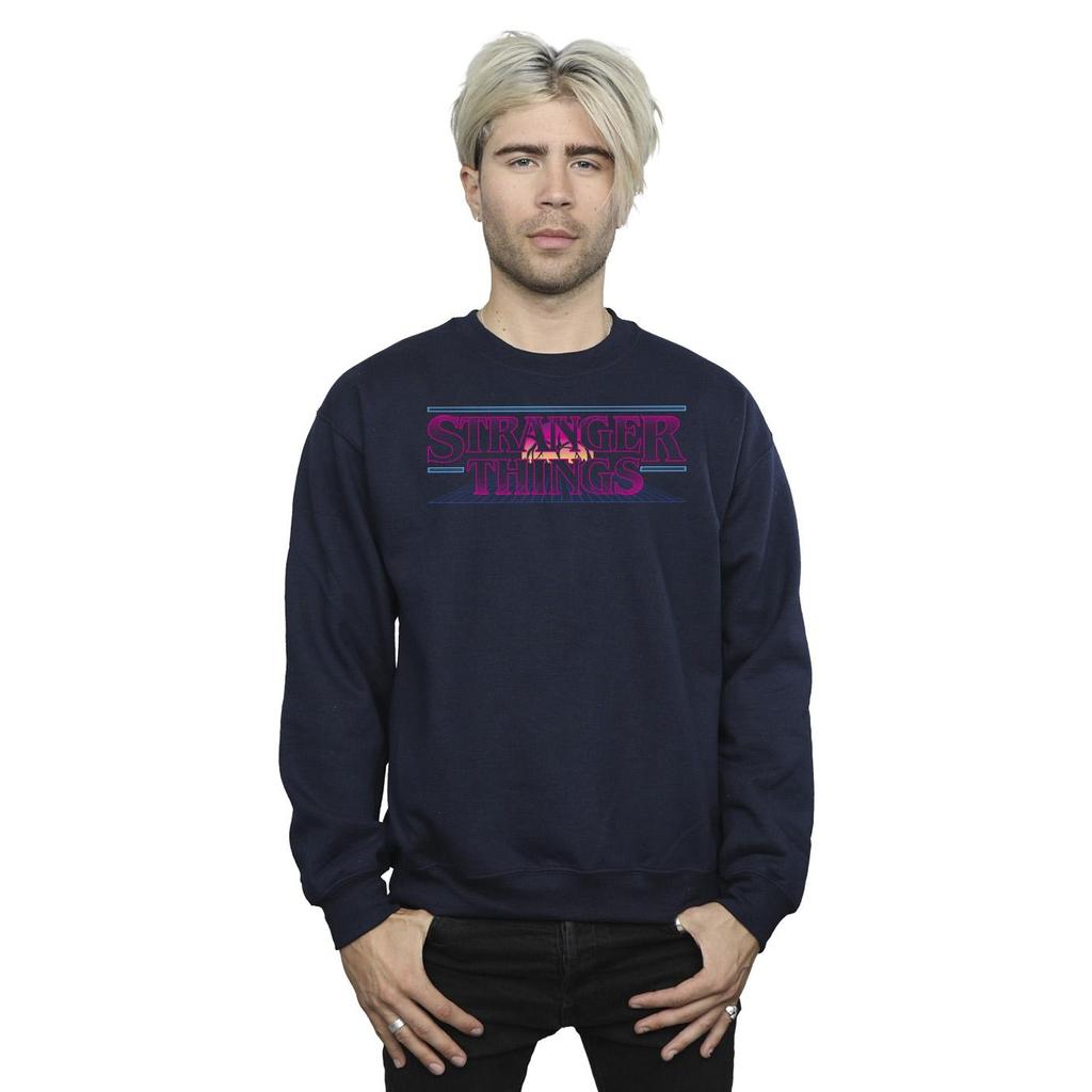 Netflix Mens Stranger Things Retro Title Sweatshirt