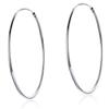 Silver Hoop Earrings 4 Cm, 925 Silver Clasps