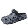 Fashion Men Slippers Printing New Men Clogs Light Soft EVA Men's Hole Shoes Outdoor Sandals Home Garden Slides Male Beach Flats