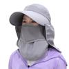 Women Breathable Detachable UV Protection Beach Cap Shade Hat Sunshade Sun Hat Fisherman Cap