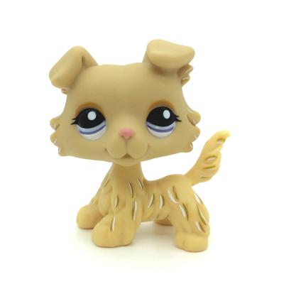 Pet Shop Lps Toy Standing Anime Figure Rare Short Hair Cat Egyptian Grey Blue Eyes Old Original Animal Collection Kids Gift Toys