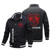 Jaqueta Masculina com Gola Alta e Zíper com Logo de Carro - Estilo Baseball Esportivo Casual para Primavera e Outono