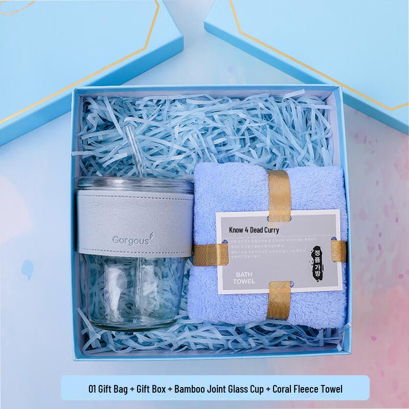 

Jun Seventeen HX Light Blue Practical Glass Gift Set