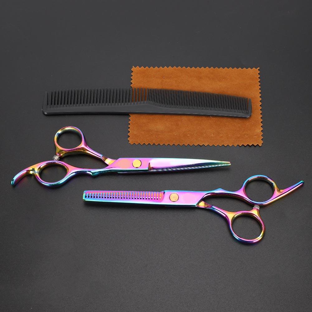 Professional Hair Cutting Scissors Stainless Steel Barber Salon Hairdressing Shear Set