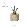DecoTalk Wabi-Sabi Marble Bathroom Set: Matte Washbasin, Aroma Diffuser, Tissue Box