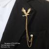 Baroque Rhinestone Pearl Corsage Necklace Brooch - Retro British Court Suit Accessory