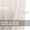 Beige Linen Kitchen Curtains 36 Inch Tier Curtains Farmhouse Cafe Light Filtering Small Window Drapes Flax Country Rustic Rod Pocket